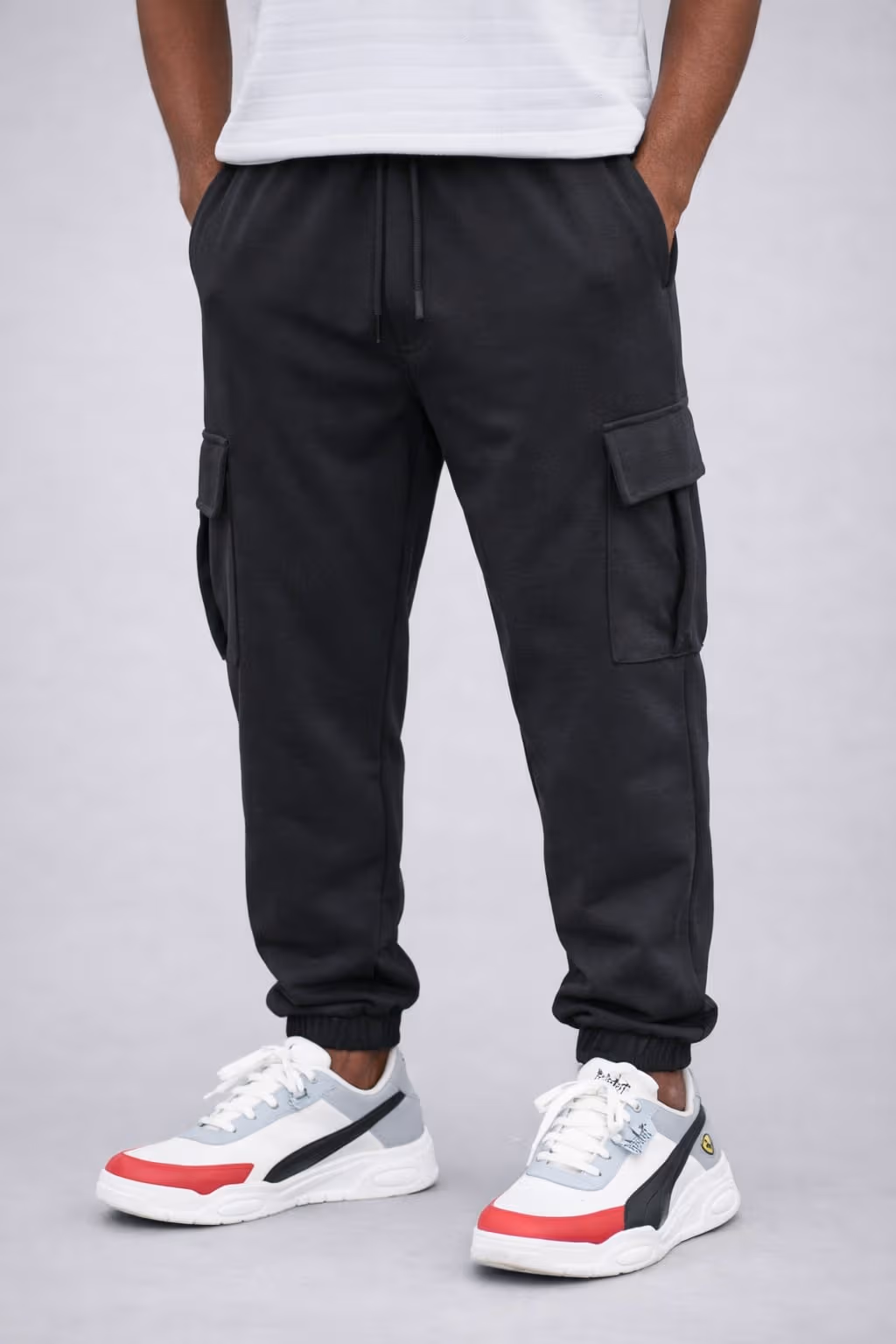 Black Cargo Pants for Men