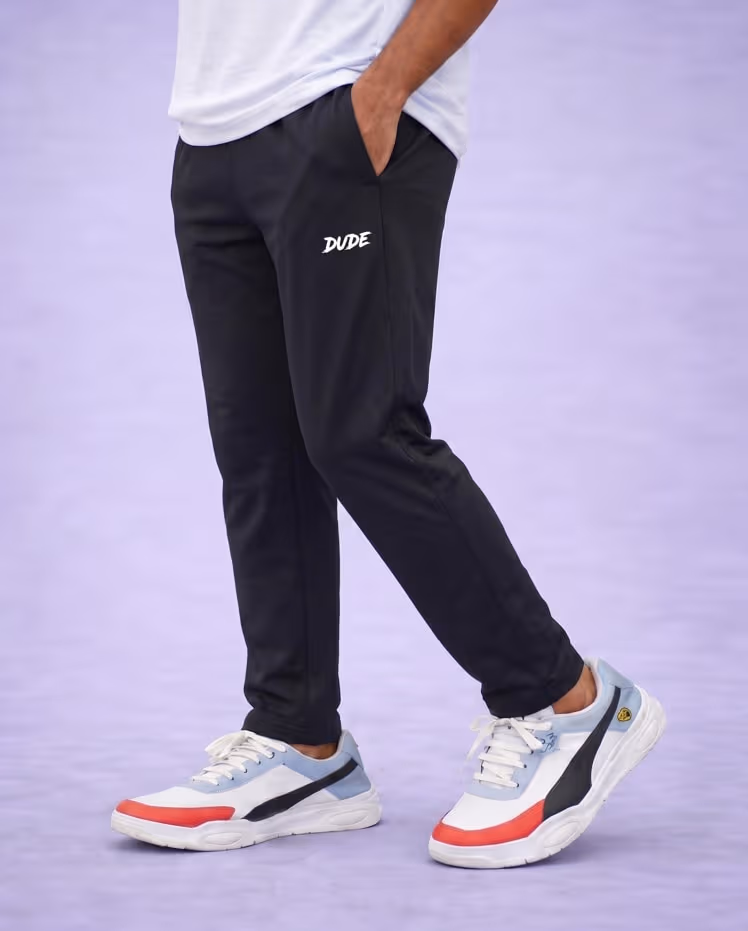 Black Track Pants for Men